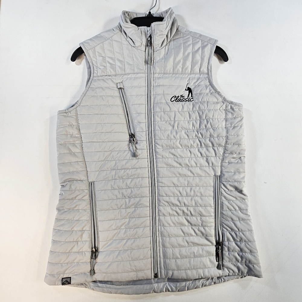 Storm Creek NWT Women's Front Runner Eco Insulated Quilted Vest Gray The Classic